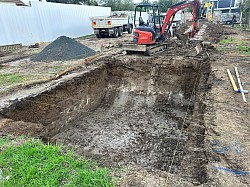 Swimming pool excavations