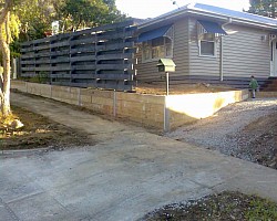 Timber retaining walls